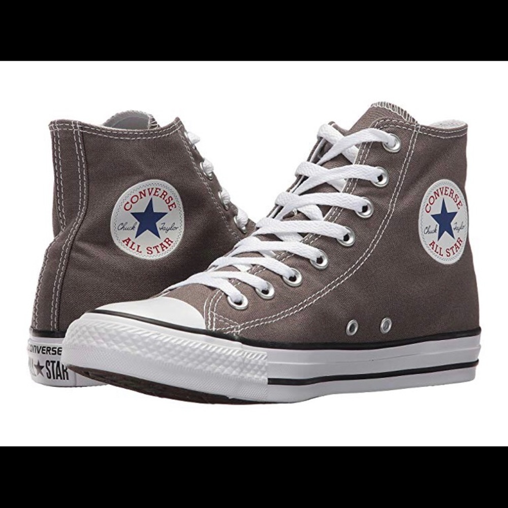 Charcoal high-top converse